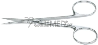 Nůžky oční velmi jemné rovné, velikost 11,5 cm (08-340-11)